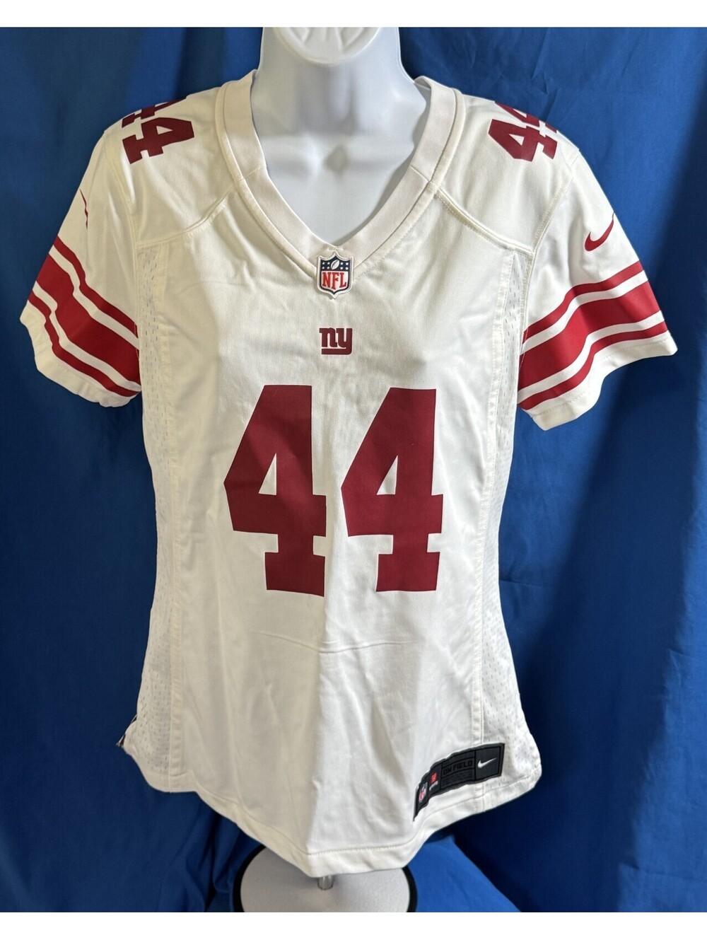 Nike Cam Skattebo New York Giants On Field Jersey White Womens Small NWT
